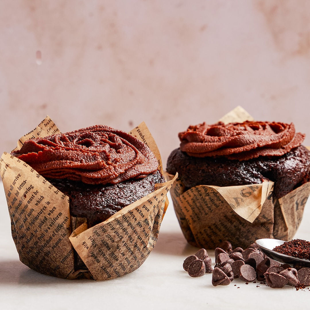 Muffins/Cupcakes: Decadent Chocolate Coffee infused (includes 4 per order)