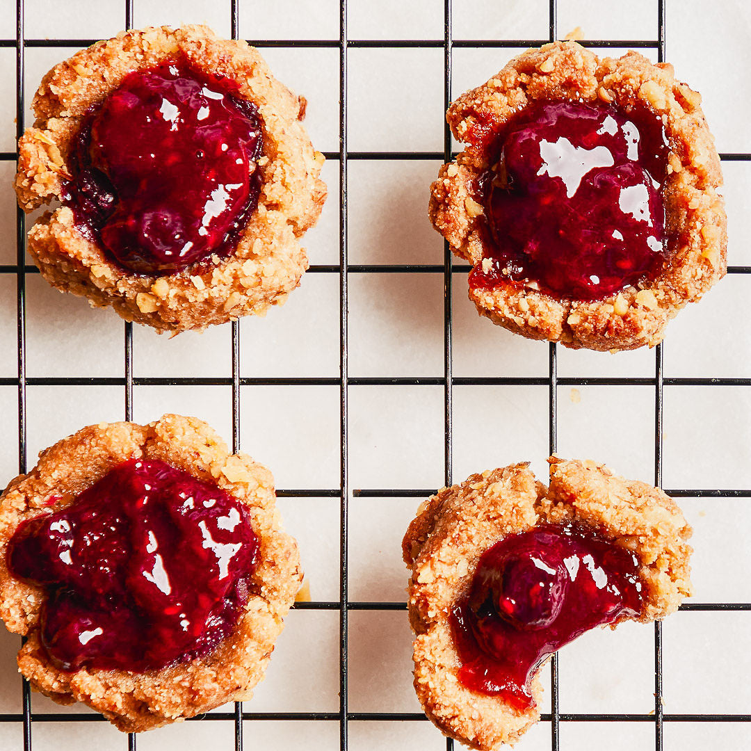 (Vegan & Gluten Free) Thumb Print Cookies(includes 1 dz. per order)