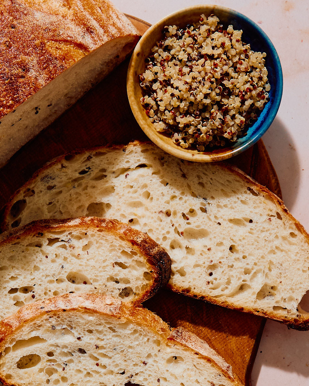 Artisan Tricolor Quinoa Sourdough Bread