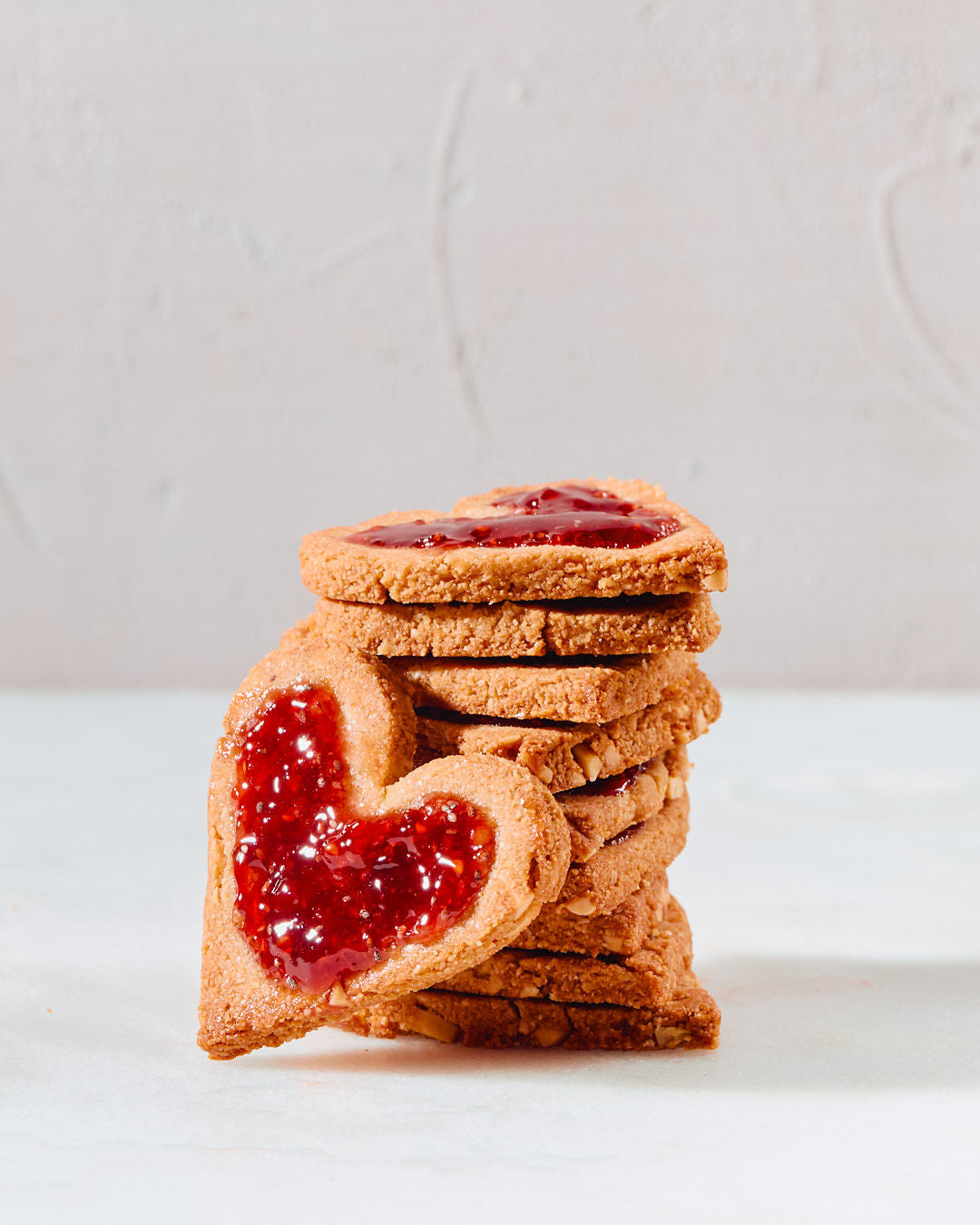 (Vegan & Gluten Free) Heart Shaped Thumb Print Cookies (includes 1 dz. cookies per order)
