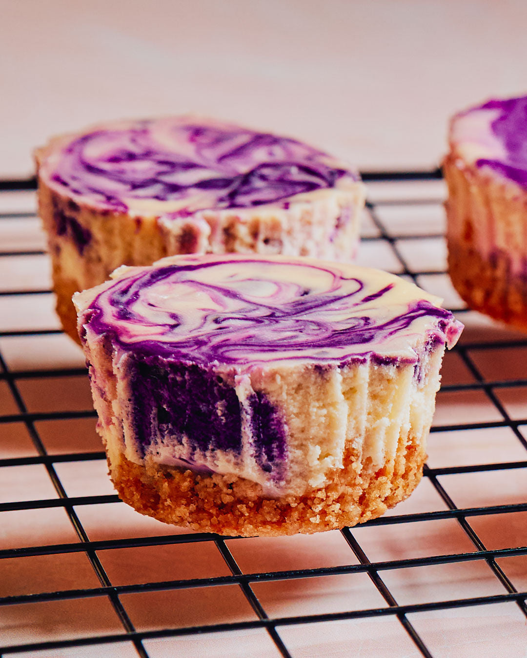Bites- Ube Marbled Cheesecake (includes 6 per order)