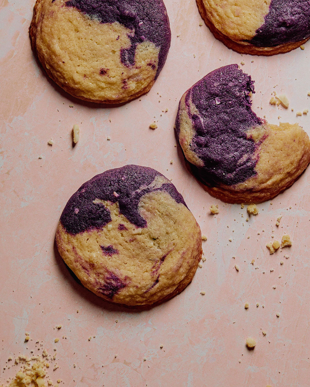 Cookies- Ube Marbled Macadamia Nut (includes 6 per order)