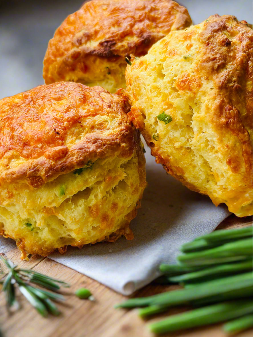 Artisan Gluten Free- Cheddar Cheese & Chive Biscuit (includes 6 per order)