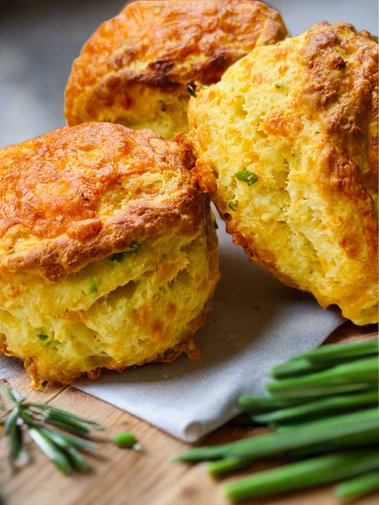 Artisan Gluten Free- Cheddar Cheese & Chive Biscuit (includes 6 per order)