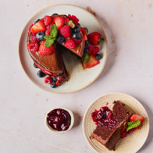 Decadent Chocolate Cake for Two