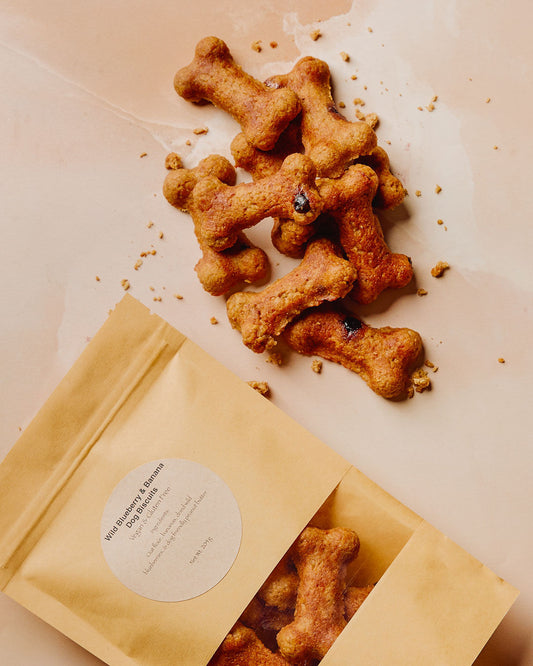 Dog Biscuits- Wild Blueberry & Banana (treat bags)